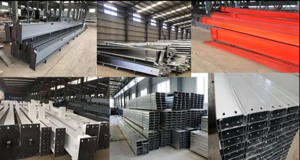 Thời gian xây dựng ngắn Xưởng thép hàn để lắp đặt nhanh chóng và dễ dàng các tòa nhà công nghiệp