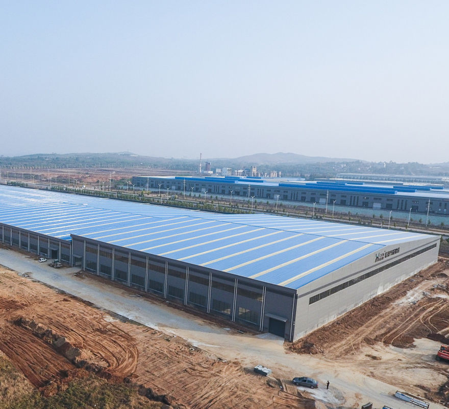Tùy chỉnh Estructura De Acero phòng trước được chế tạo trước tòa nhà cấu trúc thép Q355B xưởng kho ở Trung Quốc