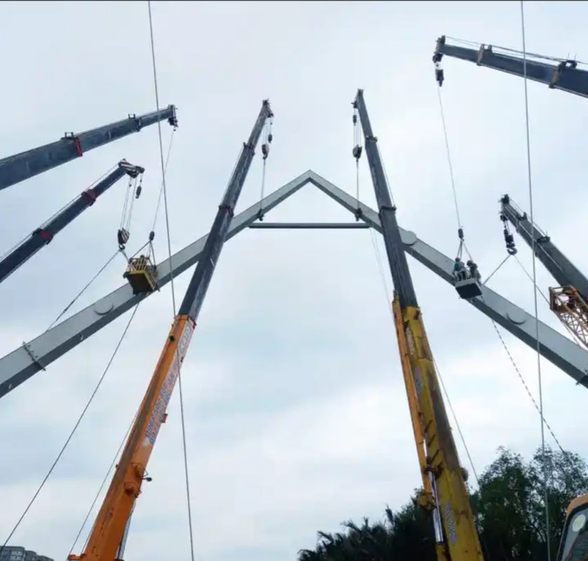 200 loại cầu thép mô-đun cầu thép tạm thời Bailey cầu chống động đất