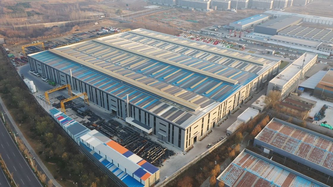 Xây dựng kho thép được thiết kế cho tòa nhà cao và trải dài lớn với Xưởng chế tạo cấu trúc thép sẵn chống bão
