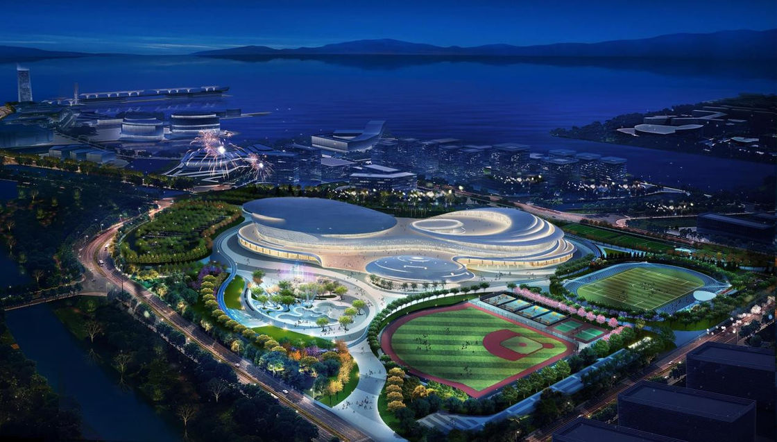Prefab Commercial Building Light And Heavy Big Span Large / Small Span Steel Structure Gym Thiết kế phòng tập thể dục Prefab