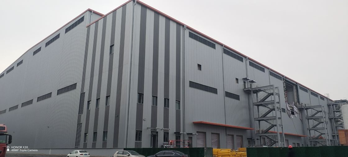 OEM Dược phẩm Logistics Tòa nhà kim loại chế tạo sẵn Phần H Khung cổng xây dựng cấu trúc thép