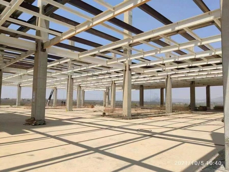 Cấu trúc kim loại Xây dựng Xây dựng nhà máy Prefabricated Nhà máy Giá thấp Cấu trúc thép Giá kho